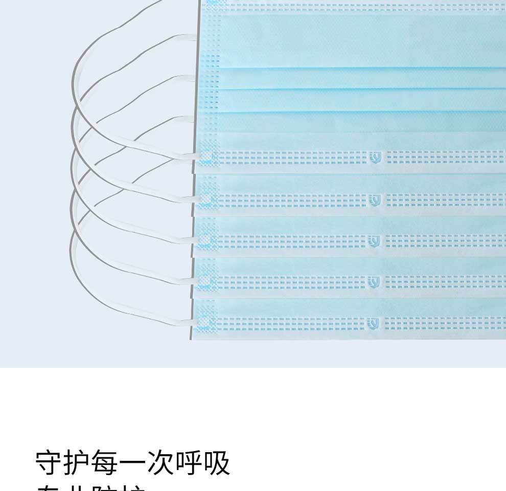 汉盾HD1097一次性使用平面口罩图片5