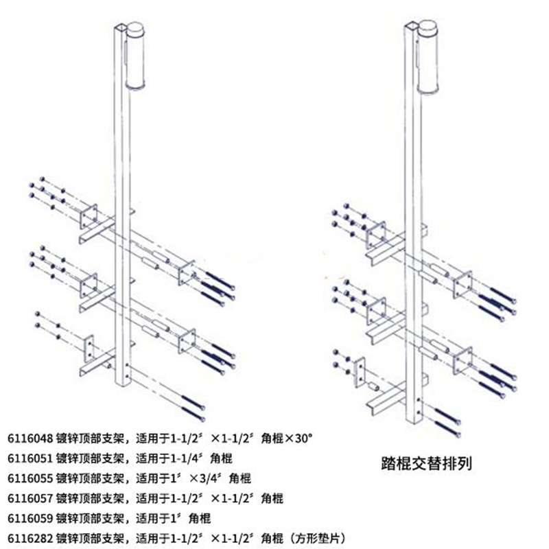 3M 6116282镀锌顶部支架图片1