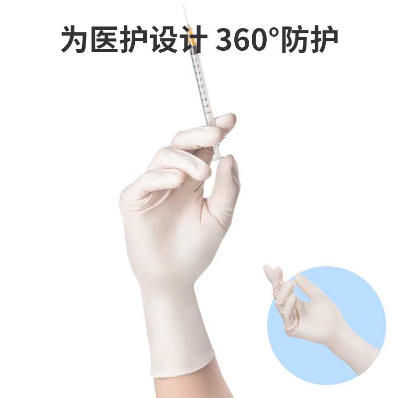 医博康Classic NBR WT35白色一次性丁腈检查手套图片1 医博康Classic NBR WT35白色一次性丁腈检查手套图片1