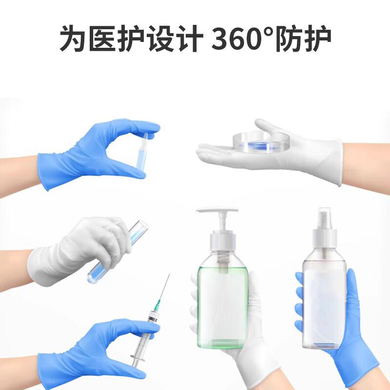 医博康Classic NBR WT35白色一次性丁腈检查手套图片2 医博康Classic NBR WT35白色一次性丁腈检查手套图片2