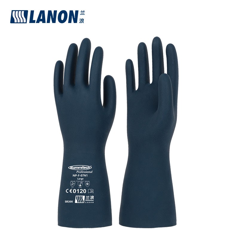 LANON兰浪SR300氯丁橡胶防化手套