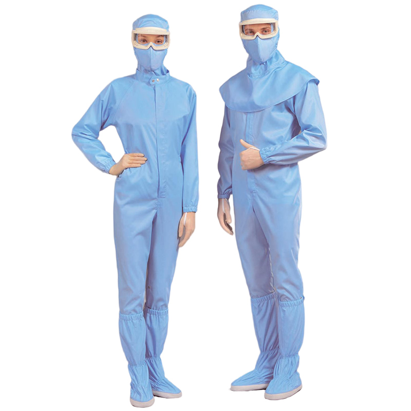 嘉柏利通L-2112X蓝色二连体洁净服