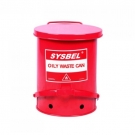 西斯贝尔WA8109300红色防火垃圾桶