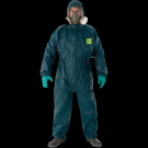 微护佳GR40-T-99-122-02 MC4000绿色双袖双裤腿带脚套连体防化服