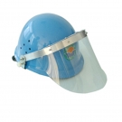 盾牌玻璃钢安全帽加有机面罩