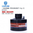 海固P-Hg-2二级带失效检测汞水银滤毒罐