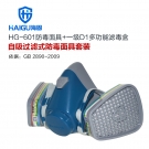 海固HG-601 D-A/B/E/K/H2S-1半面罩多功能综合防毒面具