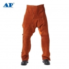 友盟AP-6042咖啡色耐磨隔热防火焊工服裤子