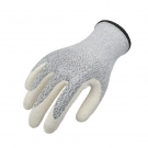 思卫尔2321麻灰色13针白乳胶涂掌HPPE玻璃纤维防割手套