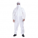 定和DH5020WH透气型工业防护服带帽连体SMMS防护服