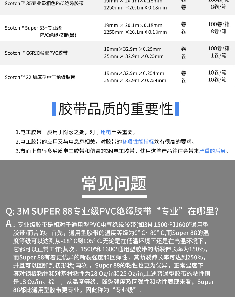 3M SUPER88#绝缘胶带图片8