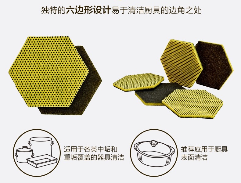 3M思高96HEX-S双功能百洁布图片6