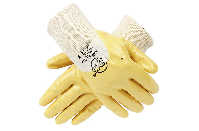 赛立特N19120A-10 3/4涂层黄丁腈手套图片3