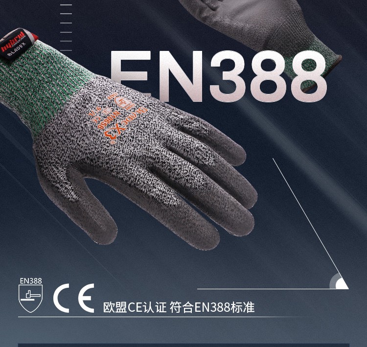 赛立特N10658-10PU涂层3级防割手套图片6