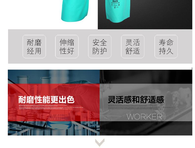 MAPA Ultranitril480-8丁腈氯洗防化手套图片2