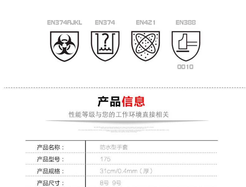 MAPA Superfood175-6天然橡胶防水型手套图片4