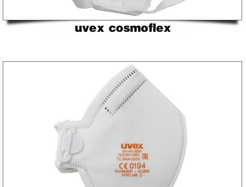 UVEX优唯斯8733200折叠式FFP2防尘口罩图片6