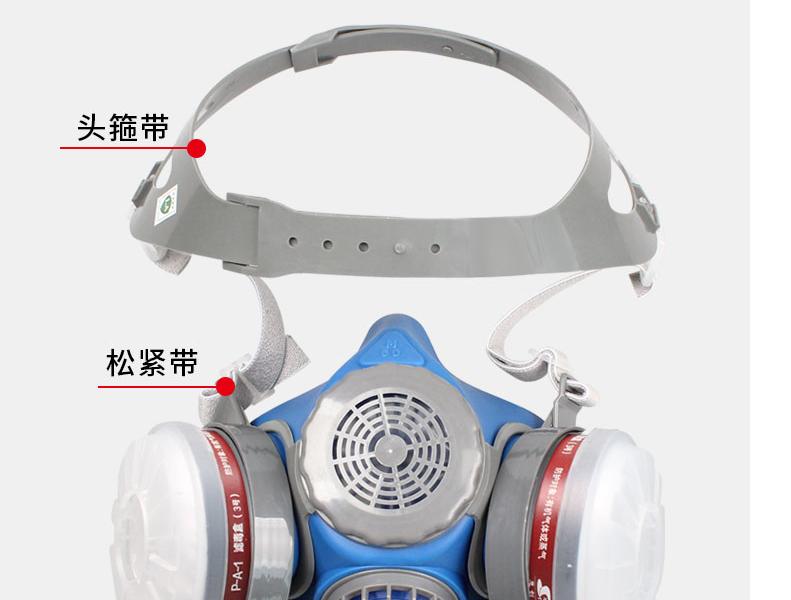思创ST-M60G-1B硅胶半面罩防毒面具图片8