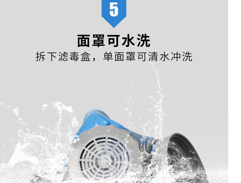 思创ST-M60G-1B硅胶半面罩防毒面具图片11