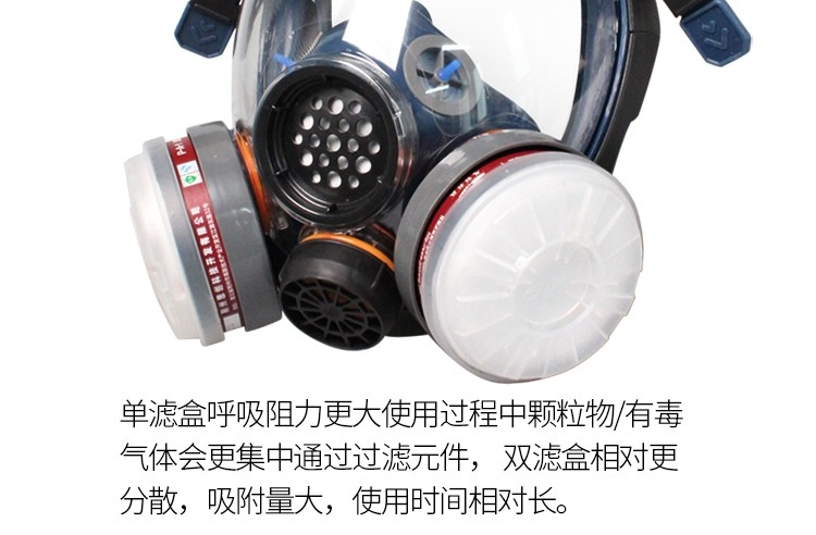 思创ST-S100X-3橡胶全面罩防毒面具图片8
