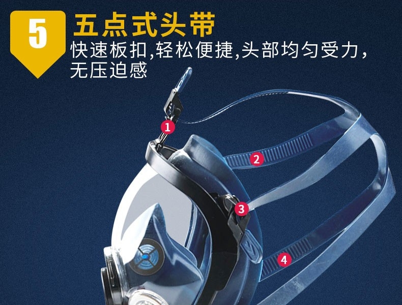 思创ST-S100X-2橡胶全面罩防毒面具图片14