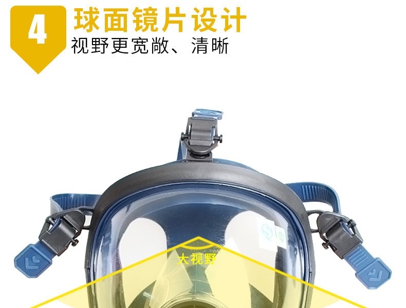 思创ST-S100X-2橡胶全面罩防毒面具图片12