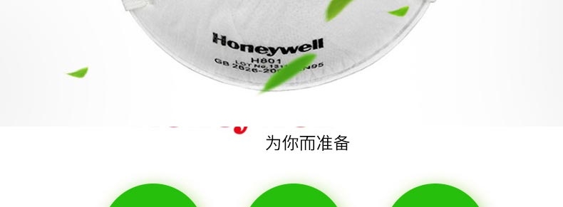 Honeywell霍尼韦尔HYH801头戴式防尘口罩图片2