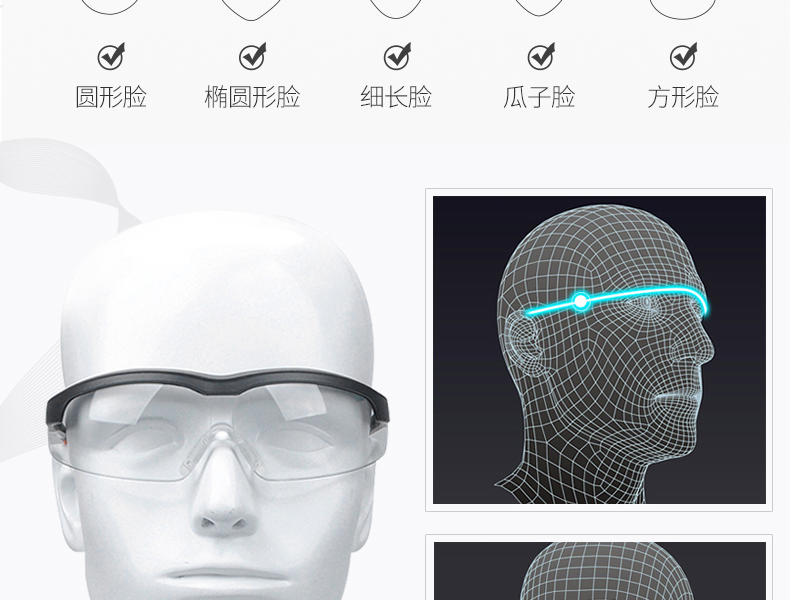 Honeywell霍尼韦尔110200S600A流线型防冲击防刮擦防护眼镜图片3