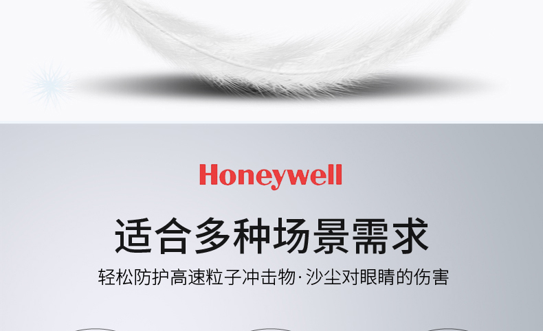 Honeywell霍尼韦尔110200S600A流线型防冲击防刮擦防护眼镜图片6