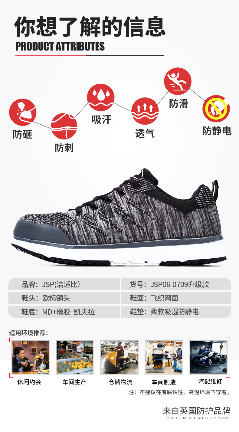 洁适比JSP-06-0709安全鞋图5