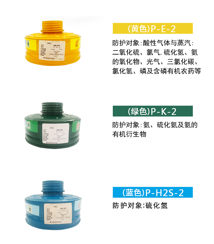 普达P-E-2 7号滤毒罐图1