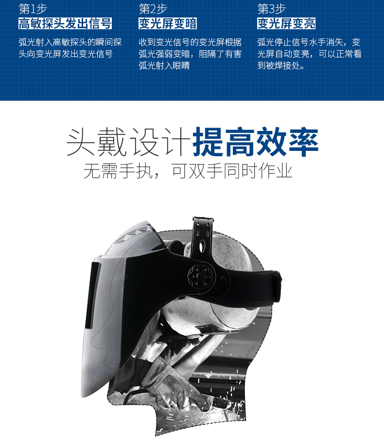 星工XGH-699自动变光电焊面罩图片4