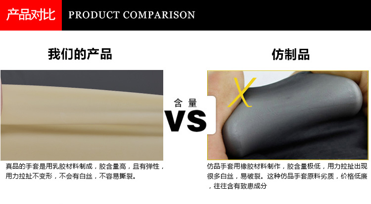 威蝶60B白色加厚乳胶手套图13