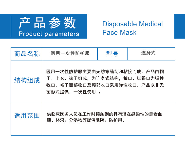 海迪科医用一次性防护服图片1