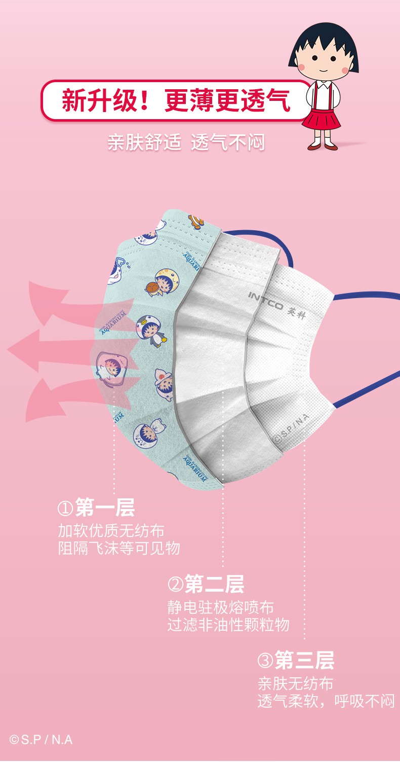英科MY504-E20I街头粉色款一次性口罩图片3