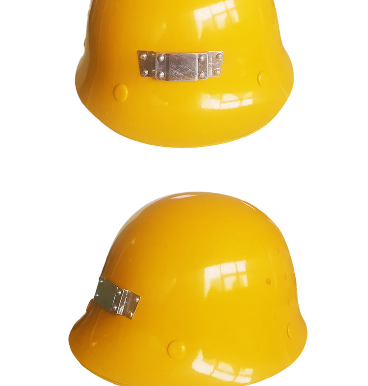 盾牌黄色防冲击矿工安全帽图片3