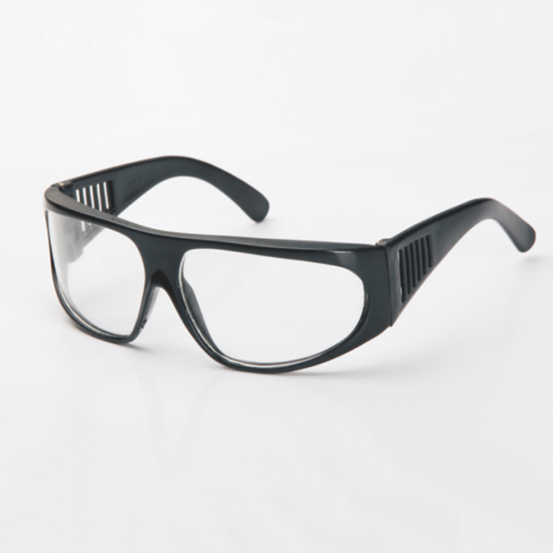 以勒029A黑架平光防护眼镜图片