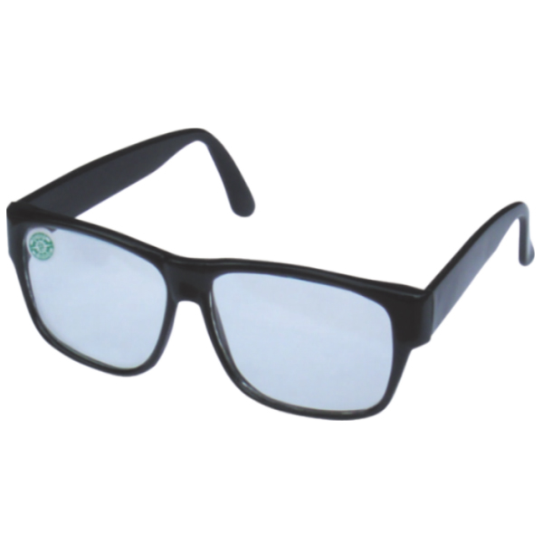 以勒5018A黑架平光防护眼镜图片