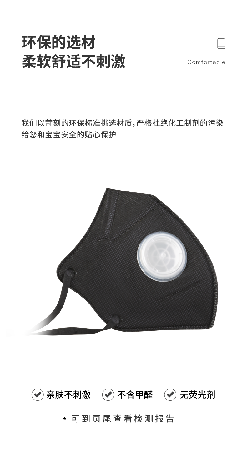 松研P80 kp95折叠式活性炭防尘口罩图8