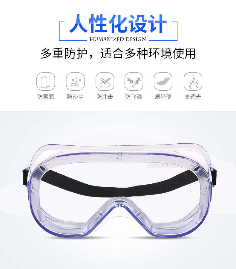 星工XGY-10防雾防飞溅多功能护目镜图片5