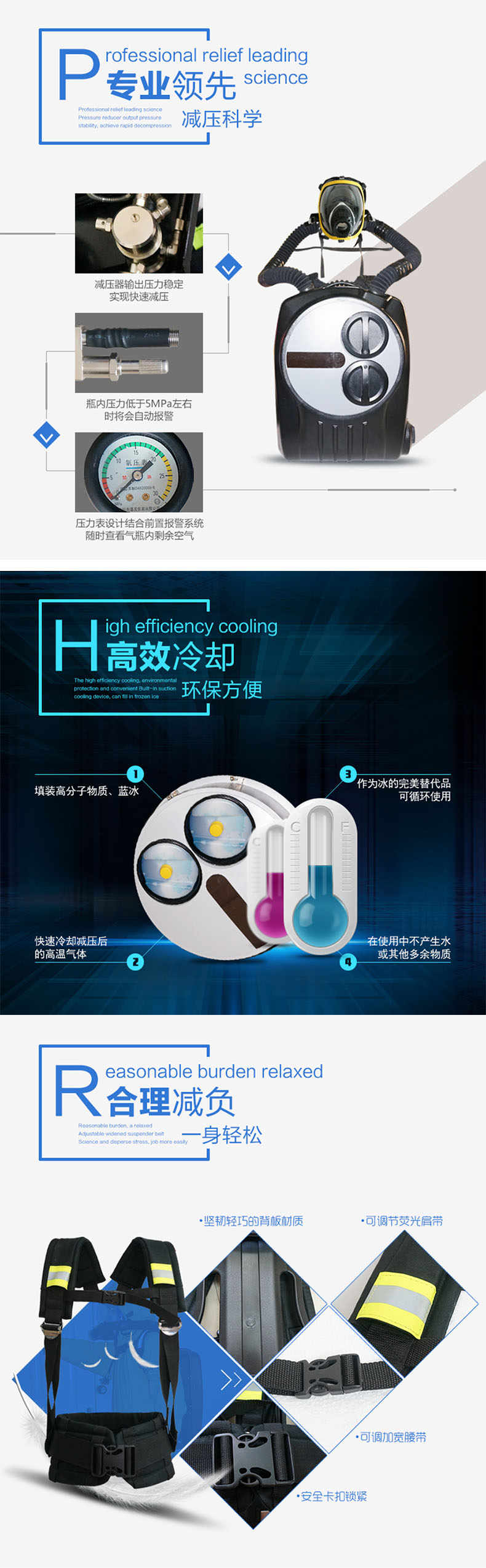 海固RHZYC240 HYZ4C仓式正压式氧气呼吸器图片1