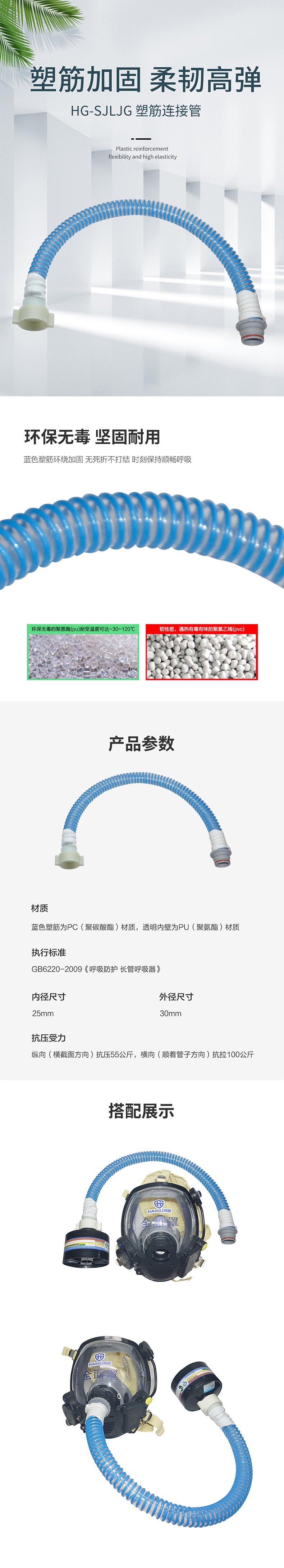 海固HG-SJLJG塑筋连接管图片