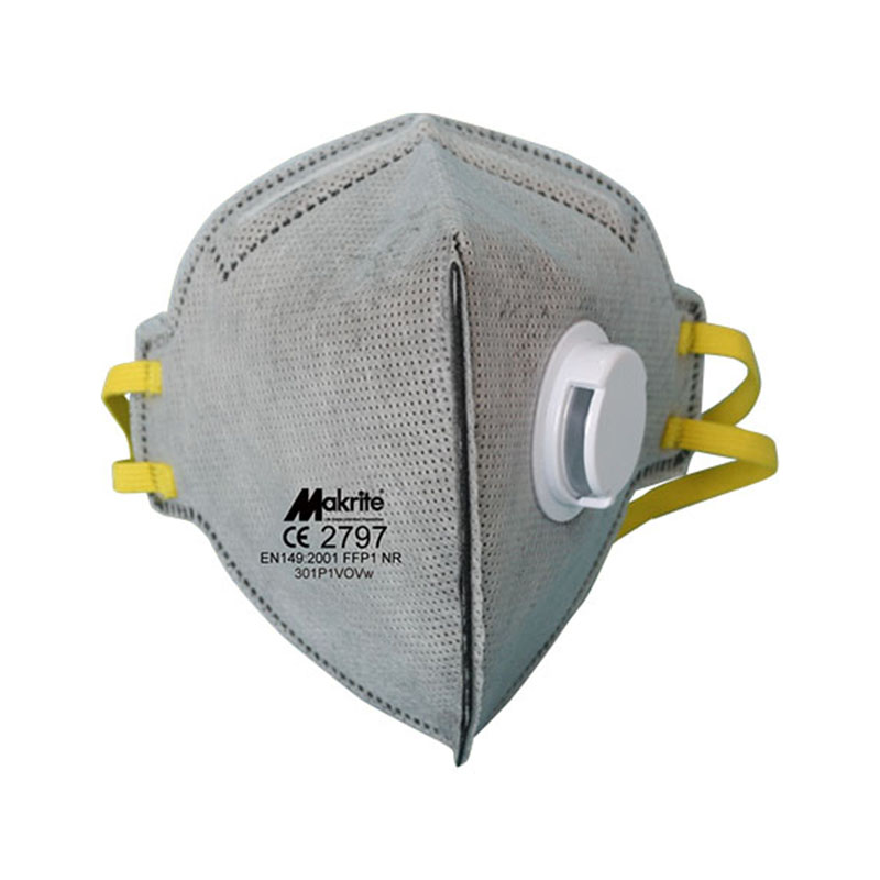 麦特瑞301P1VOVw活性炭折叠式带阀防尘口罩图片