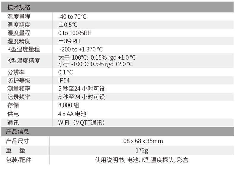 华盛昌DT-270KT无线高精度温湿度记录仪2