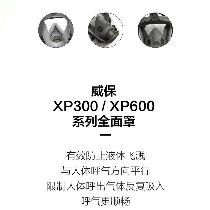 华信威保小金罩XP300R防尘防毒过滤全面罩图片1