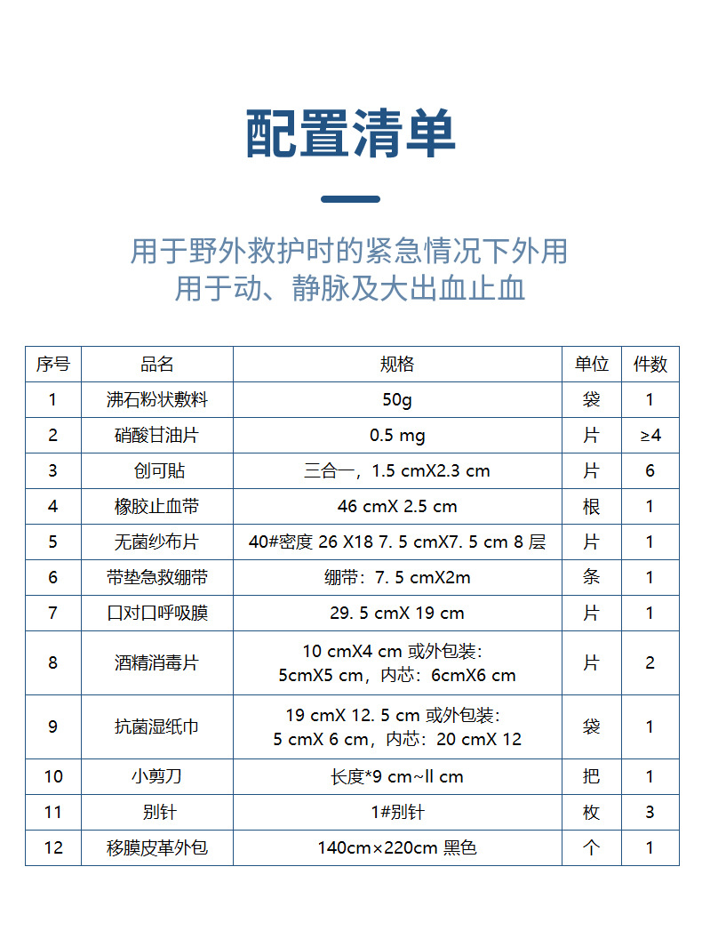 蓝帆医疗防水户外急救包图片4