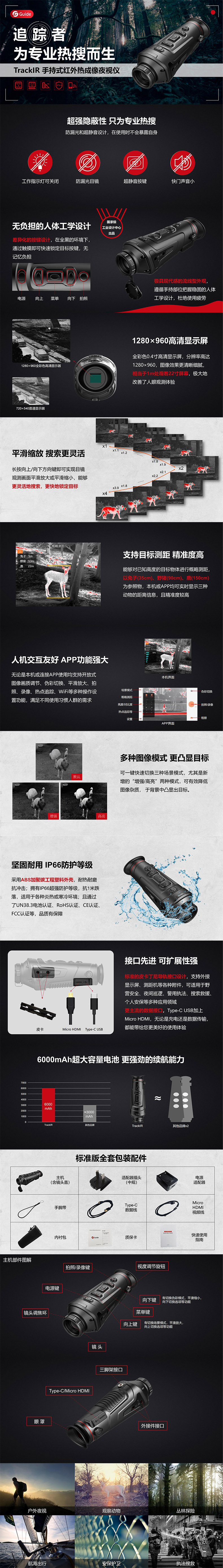 高德智感TKP35手持式红外热像夜视仪图片