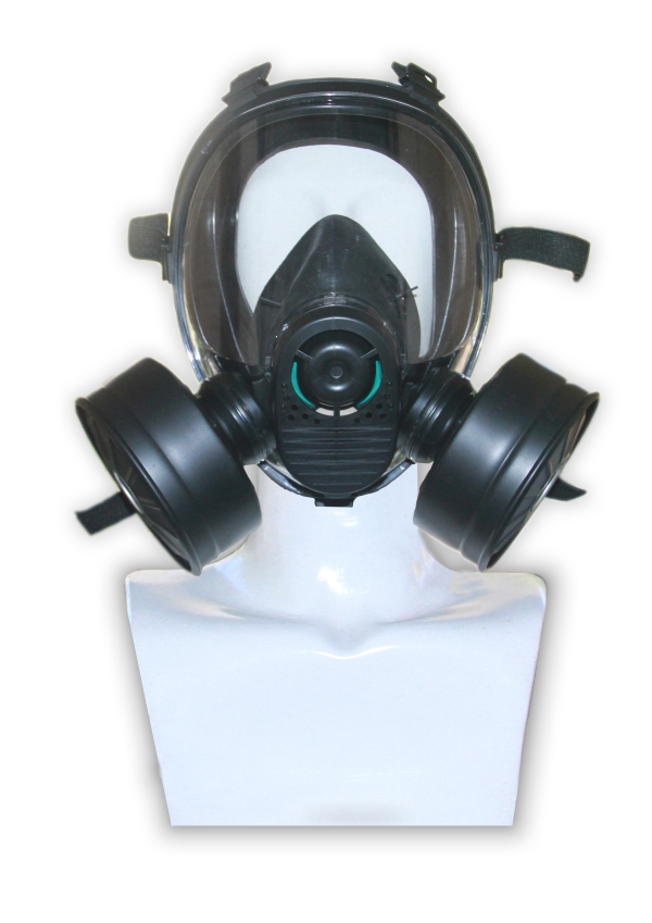 新华MF33-1型双罐结构防毒面具图片