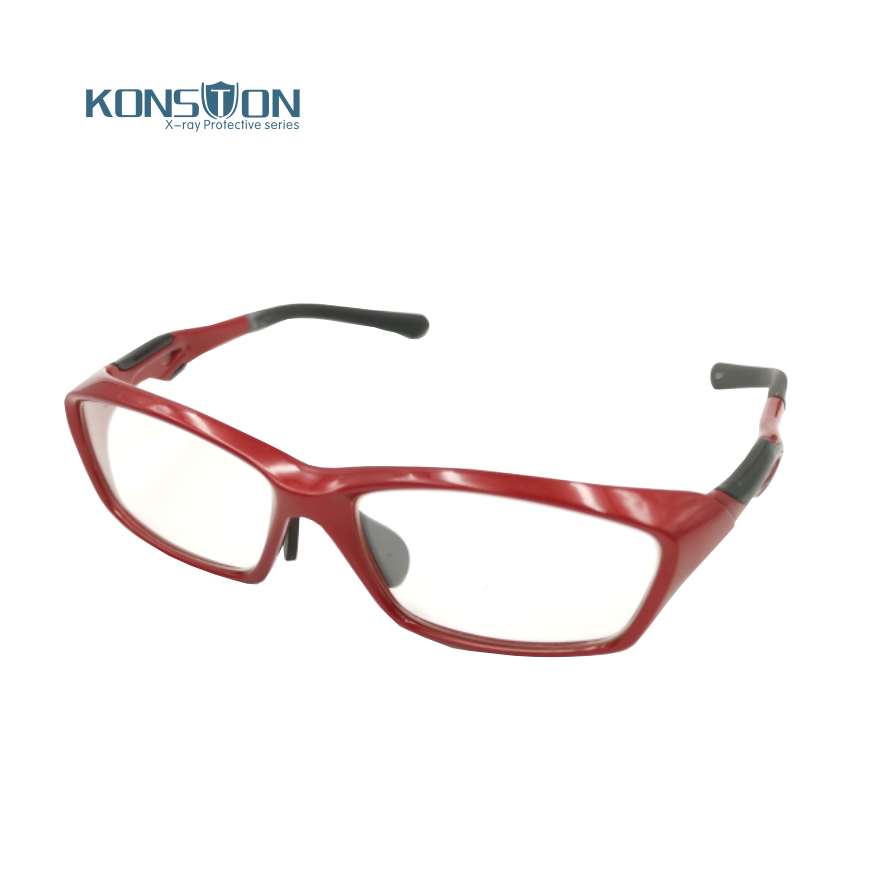 康仕盾KSDG007时尚型红色铅防护眼镜图片