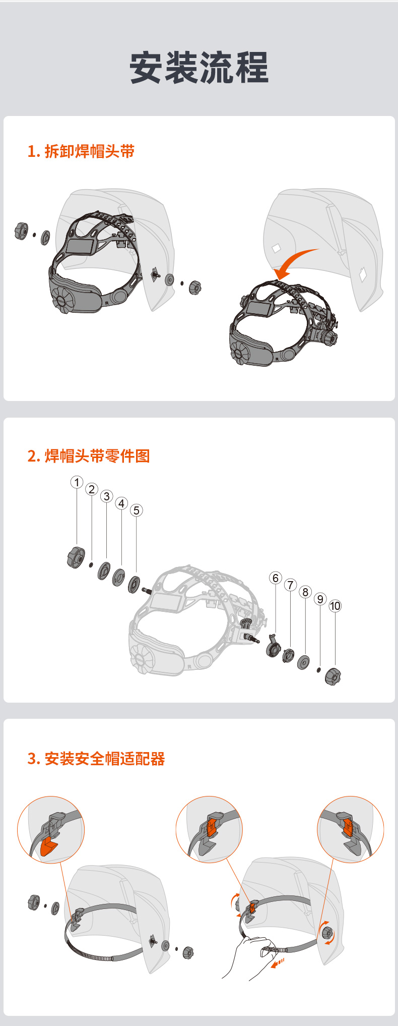 泰克曼600/700/800系列安全帽适配器图片2